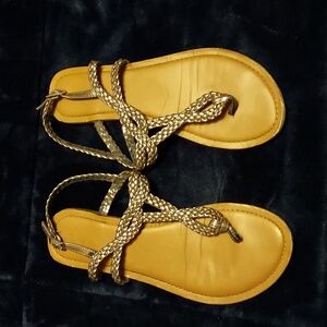 Braided sandals